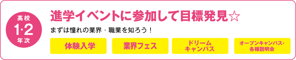 【画像】進学イベントに参加して目標発見☆