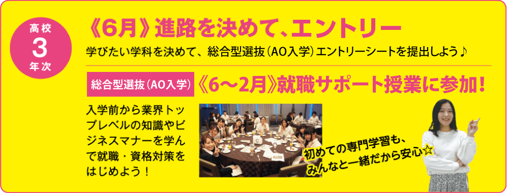 【画像】《6月》進路を決めて、総合型選抜（AO入学）エントリー！